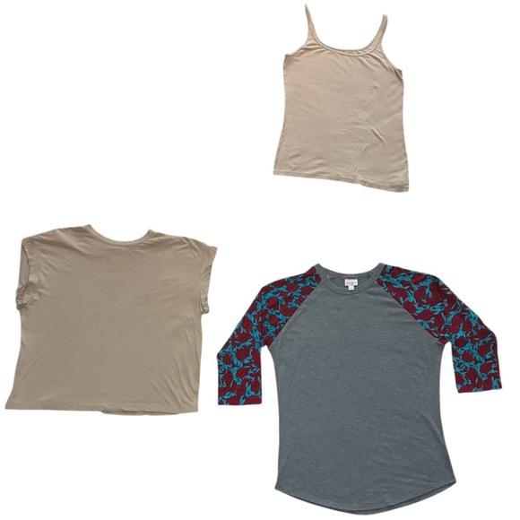 Women’s Large Tops Bundle – LuLaRoe & A New Day (3 Pieces) - Picture 1 of 8